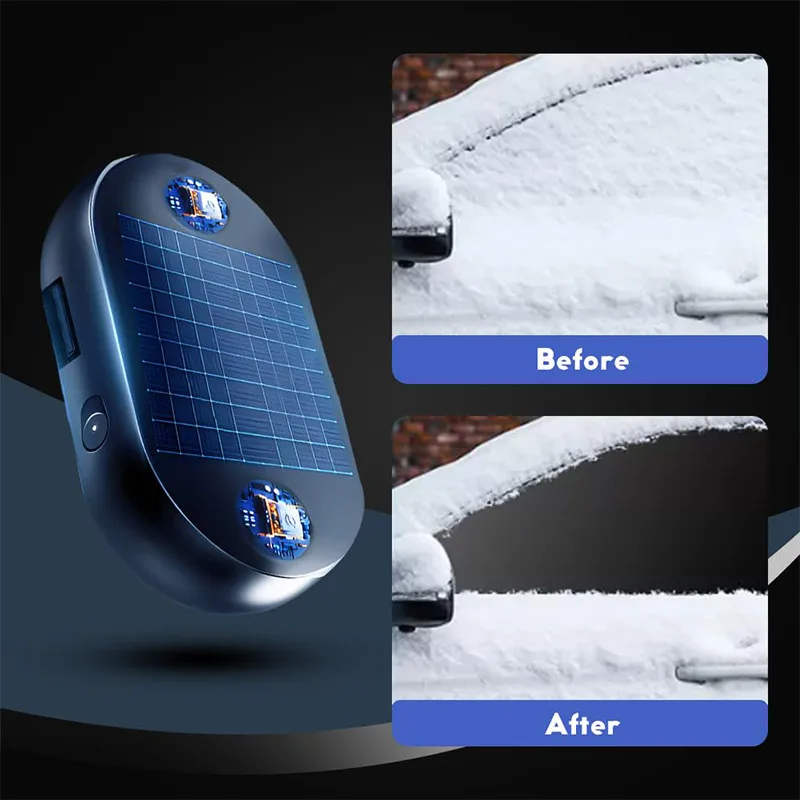 Upgrade Anti-freeze Electromagnetic Car Snow Removal Device, Car Interference Antifreeze Instrument, Car Defroster For Winter