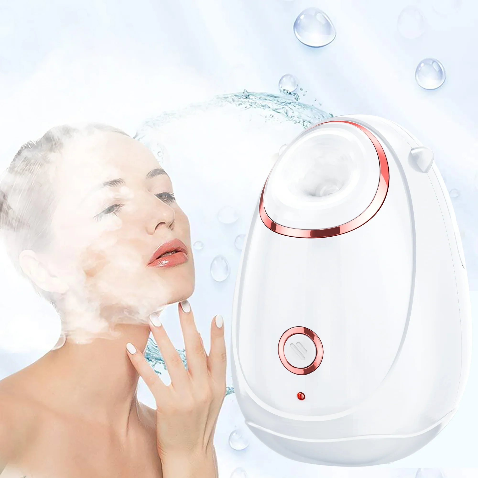 Professional Face Steaming 2 In 1 Warm Home Electric Skin Deep Cleaner Spa Sauna Ozone Steam Nano Ionic Portable Facial Steamer