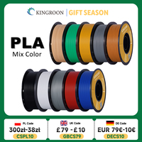 KINGROON PLA Filament 1.75mm 5/10KG pla Plastic For 3D Printer, Standard 1kg/roll 3D Printing Filaments Mix Color Local Shipping
