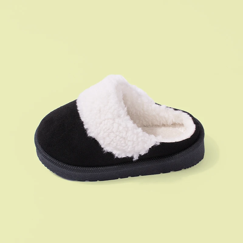 2024 New Arrival Winter Lovely Children's Casual Cotton Slippers Suede Soft Sole Comfortable Warm Shoes EKF81
