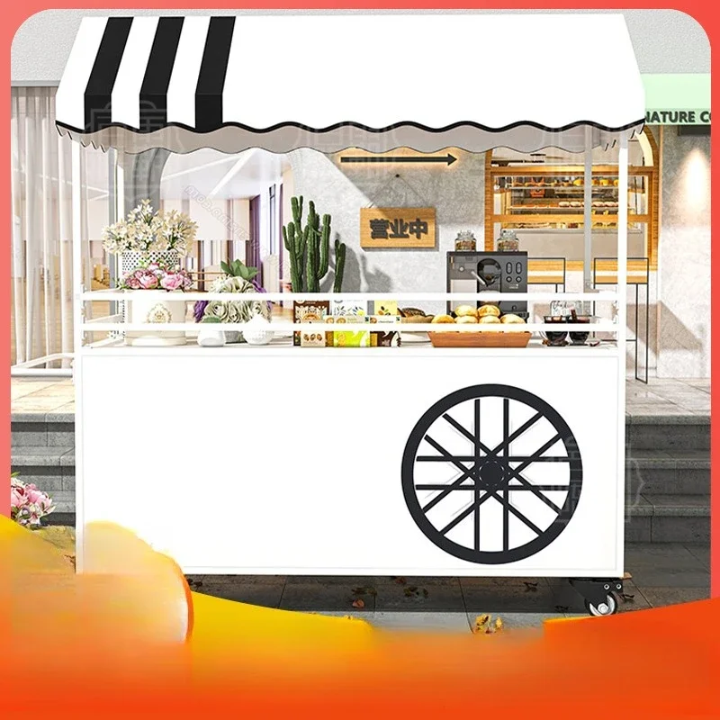 

yj32 Stall trolley roadside stall display stand multi-functional ice flour cake tirami