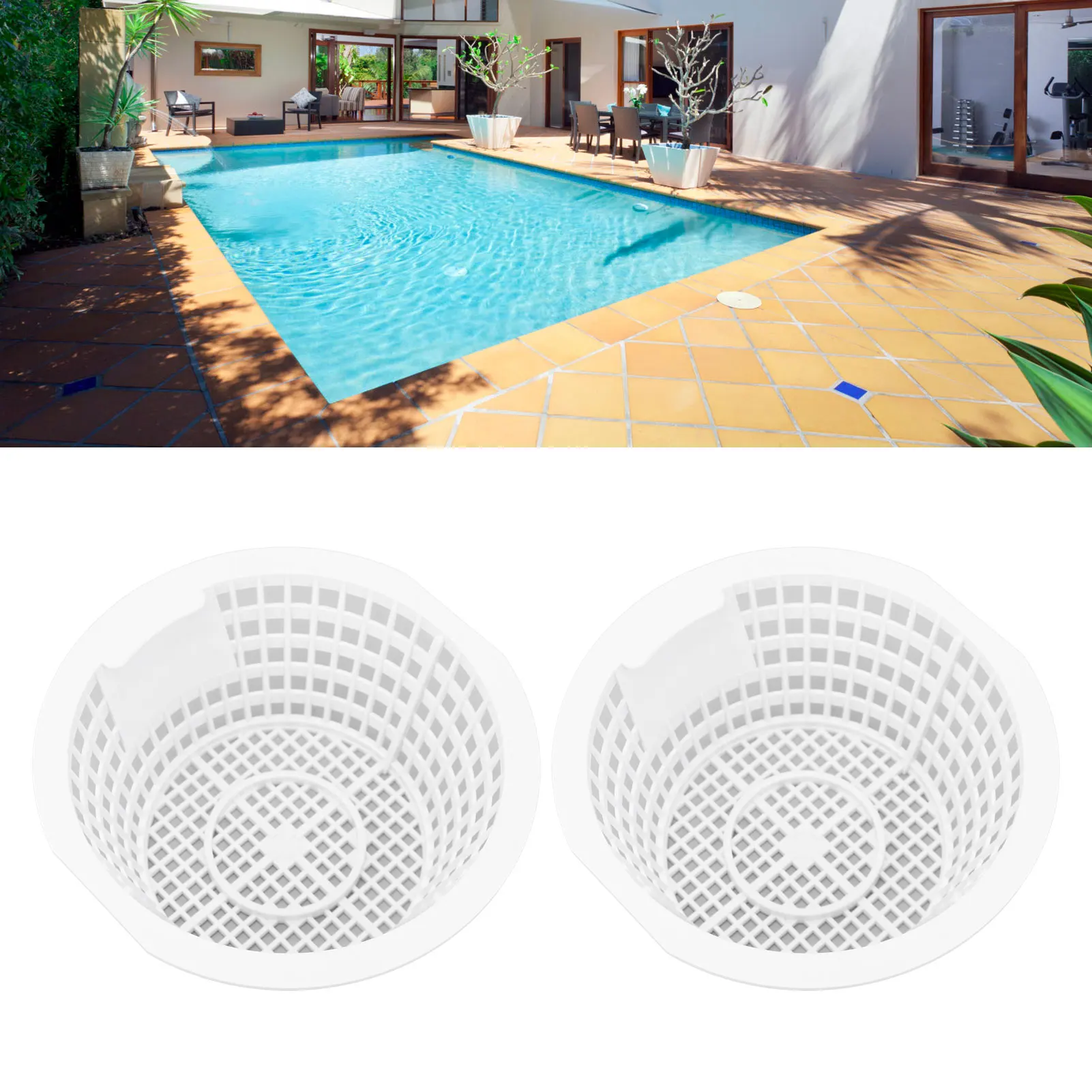 2pcs Inground Pool Skimmer Basket Skimmer Basket Debris Removal Wear Resistant Long Lasting Use 8928 for Ground Pool Spa Shop