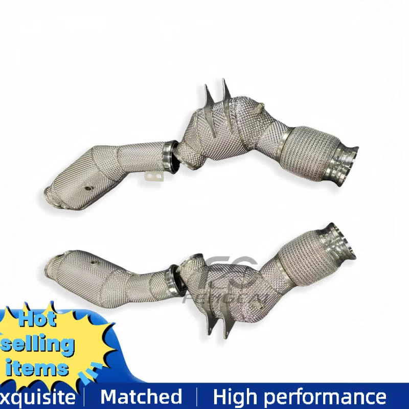

High Performance Stainless Steel Downpipe Exhaust for Maserati MC20 3.0T No Engine Failure Lights Exhaust Pipes Power Upgrade