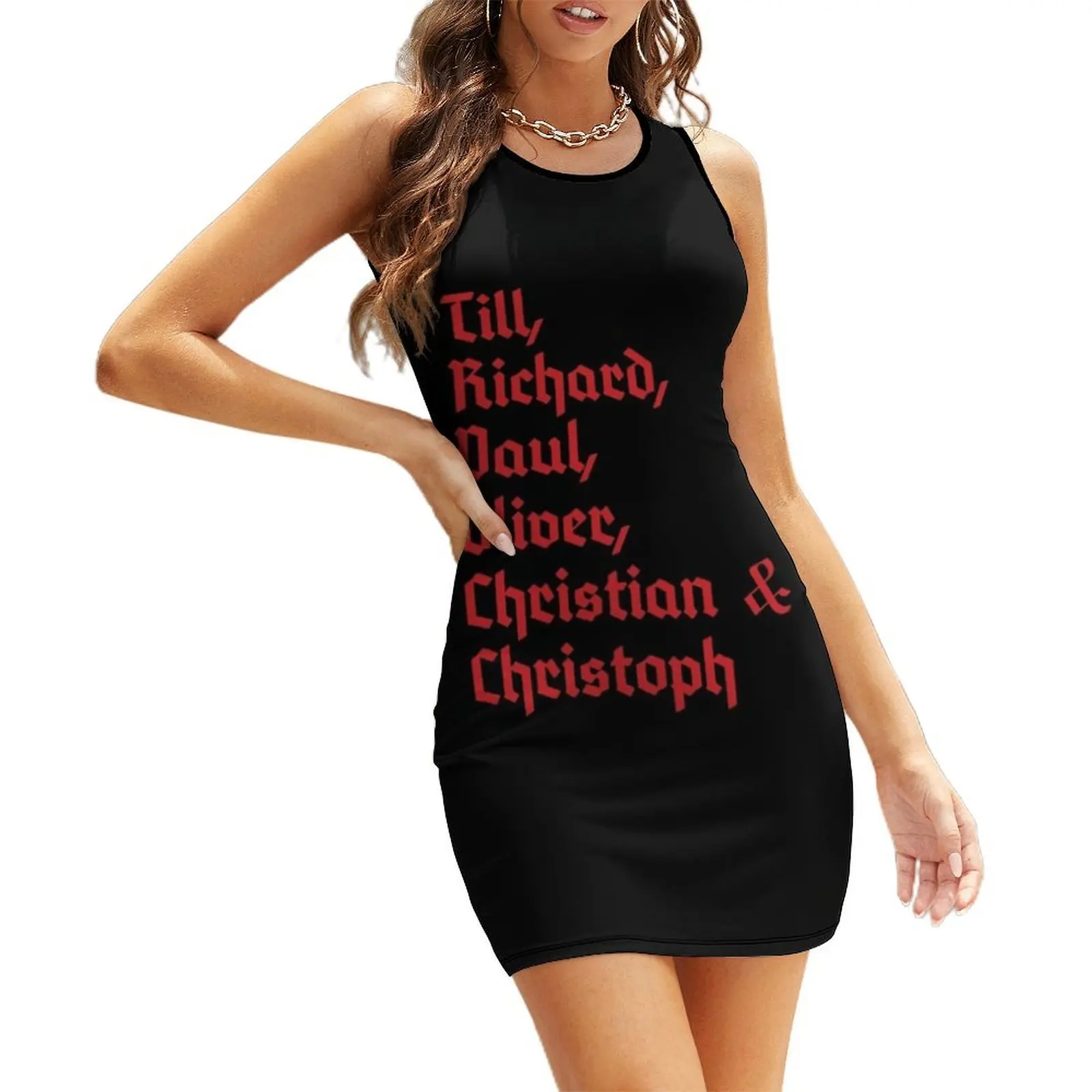 

Deutsch Metal Band Members Heavy Metal Gift Hard Rock Gift Sleeveless Sundress Woman clothing dresses for woman
