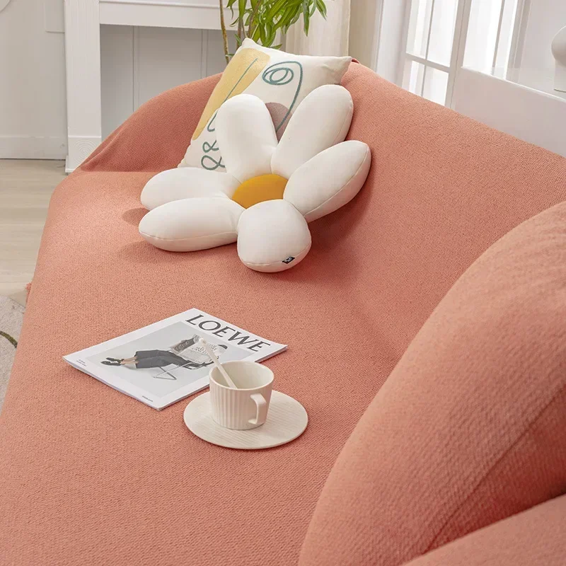 Chenille Vintage Sofa Cover Cloth Anti Cat Scratch Anti Slip Backrest Towel Whole Fully Enclosed Dust Couch Cover Cloth 3 Seat