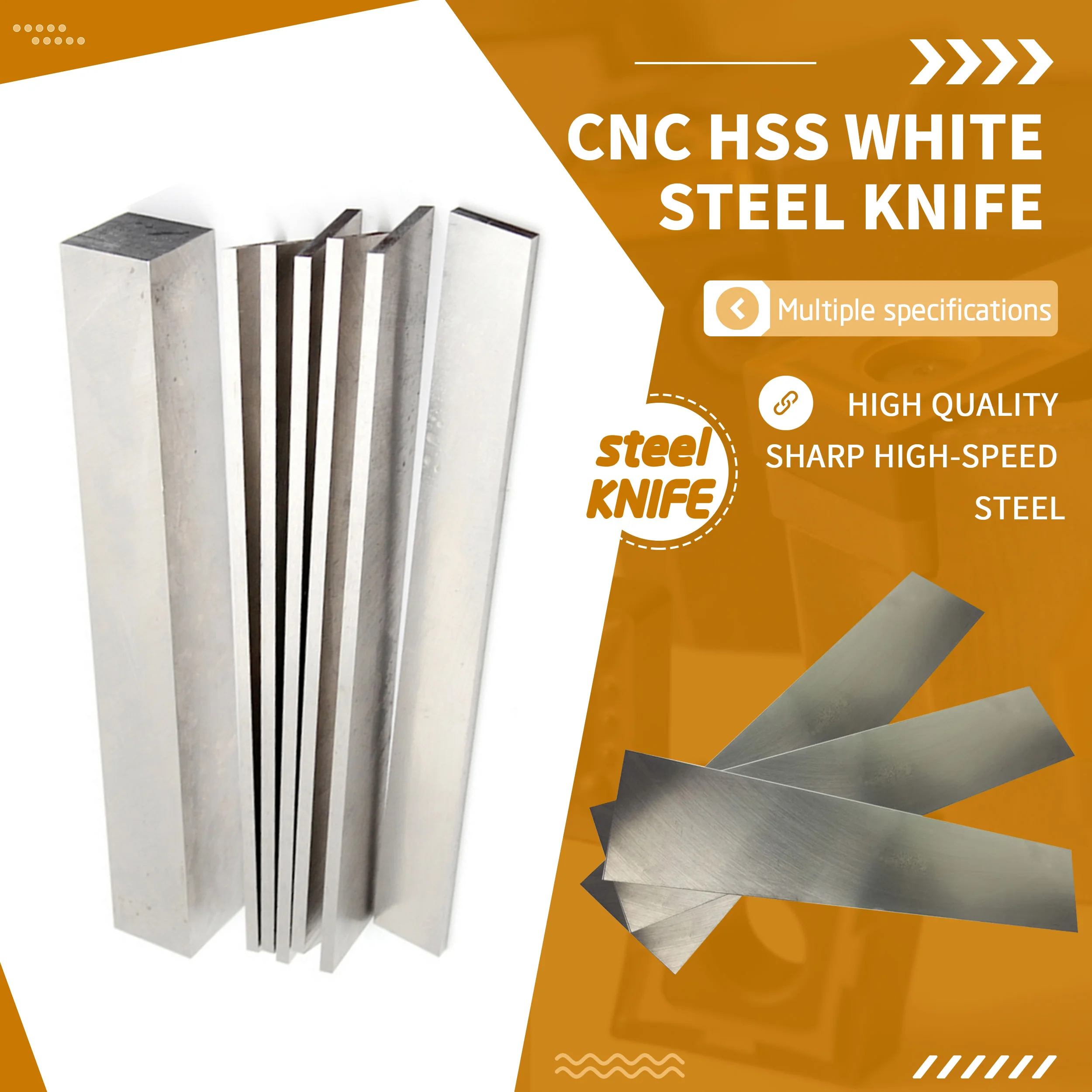 5x20 5x25 5x30 5x35 5x40 5x45 5x50 5x60 5x80 5x100x300mm HSS High speed steel White Steel Knife Shock Proof Embryo Raw Materials