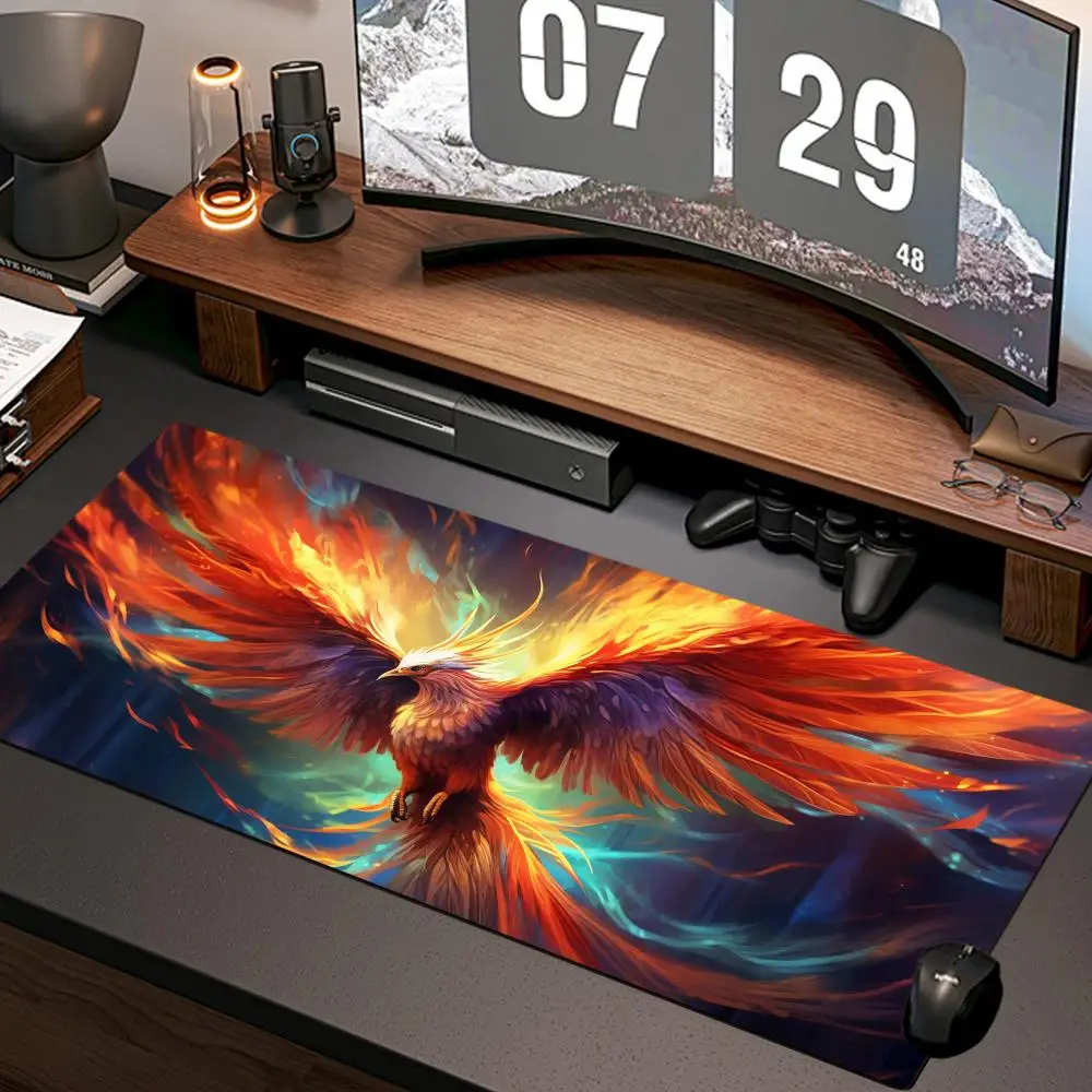 Phoenix Mouse Pad New Computer Home Mousepad XXL Desk Mats Natural Rubber Office Anti Slip Gaming Accessories pad