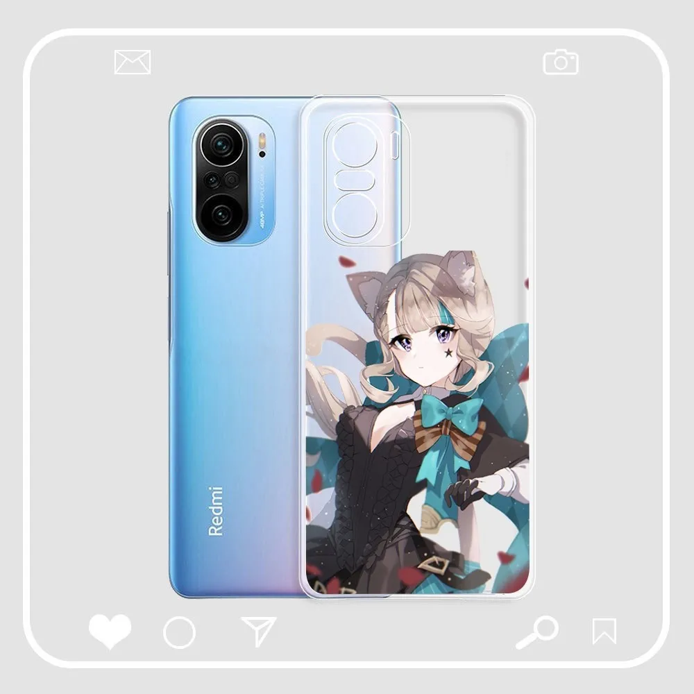 Lyney And Lynette Genshin Impact Phone Case For Samsung S 20 21 22 23 for Redmi Note7 8 9 10 for Huawei P20 30 40 Clear Case