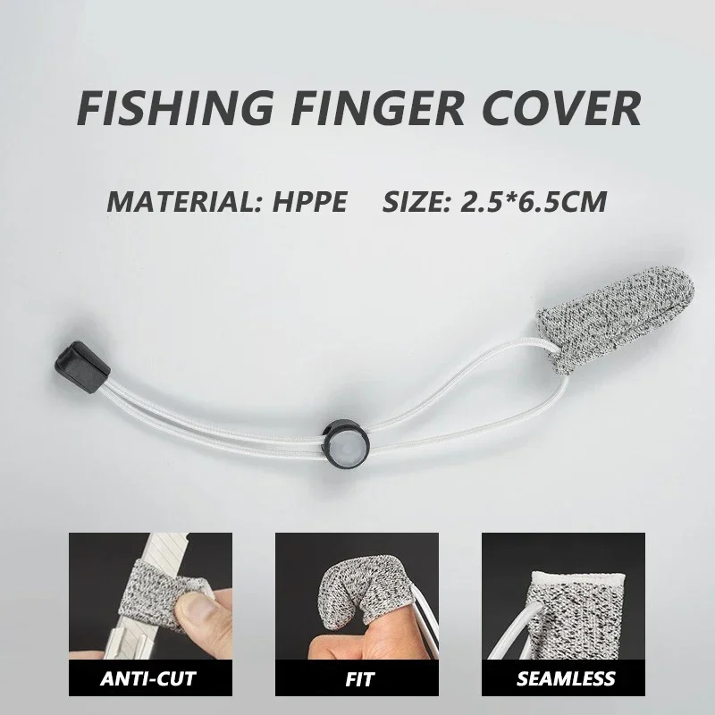 New Fishing Gloves Wear Resistant Anti Cutting Single Finger Protective Cover for Outdoor Far Throw Casting Fishing Control Line