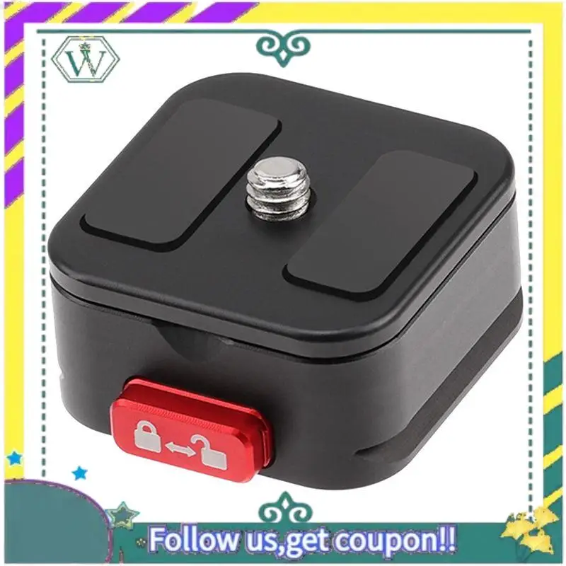 

Быстросъемная пластина A28Q для крепления камеры на штатив, адаптер с быстрой установкой и винтом 1/4 дюйма для штативов, стабилизаторов и гимбалов.