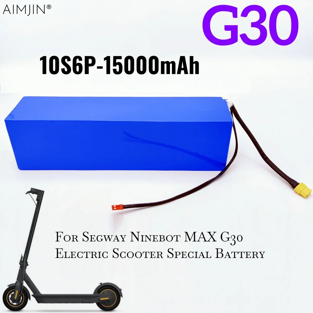 18650 ليثيوم 36 فولت 15000 مللي أمبير 10S6P بطارية قابلة للشحن ل Segway Ninebot MAX G30 سكوتر كهربائي بطارية خاصة