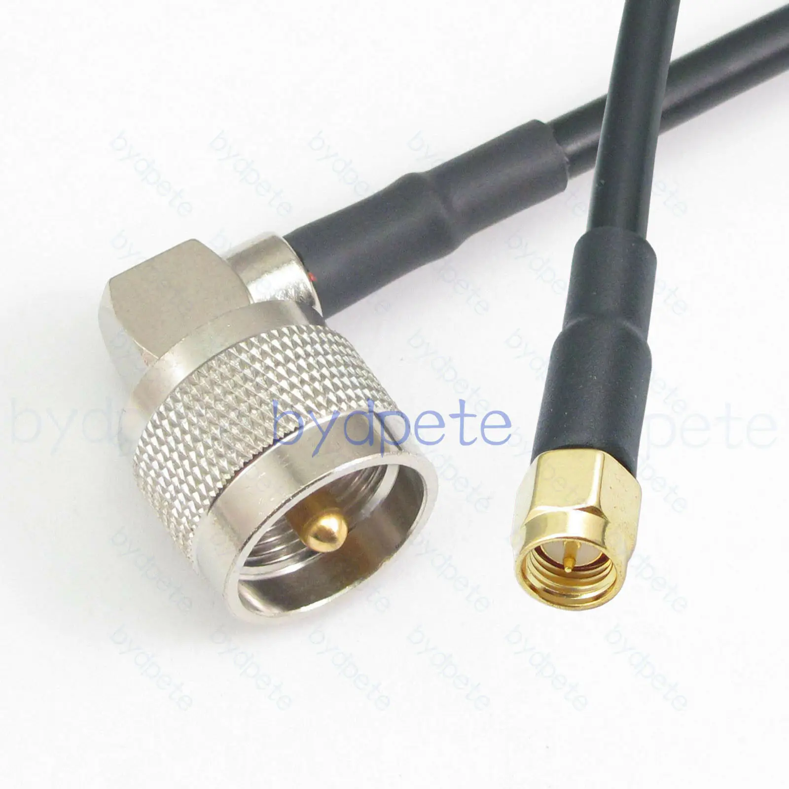 

UHF Male Rght Angle R/A PL259 to SMA Male Plug LMR195 Coax Low Loss Cable Pigtail Antenna Extension 50ohm RF Coaxial Tangerrf