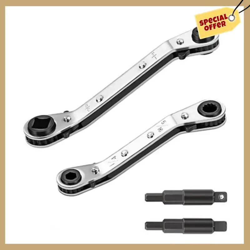 

Classy-Ratchet Wrench Set For Air-Conditioning Maintenance 3/8Inch To 1/4Inch 5/16X1/4Inch Ratchet Wrench For HVAC Maintenance