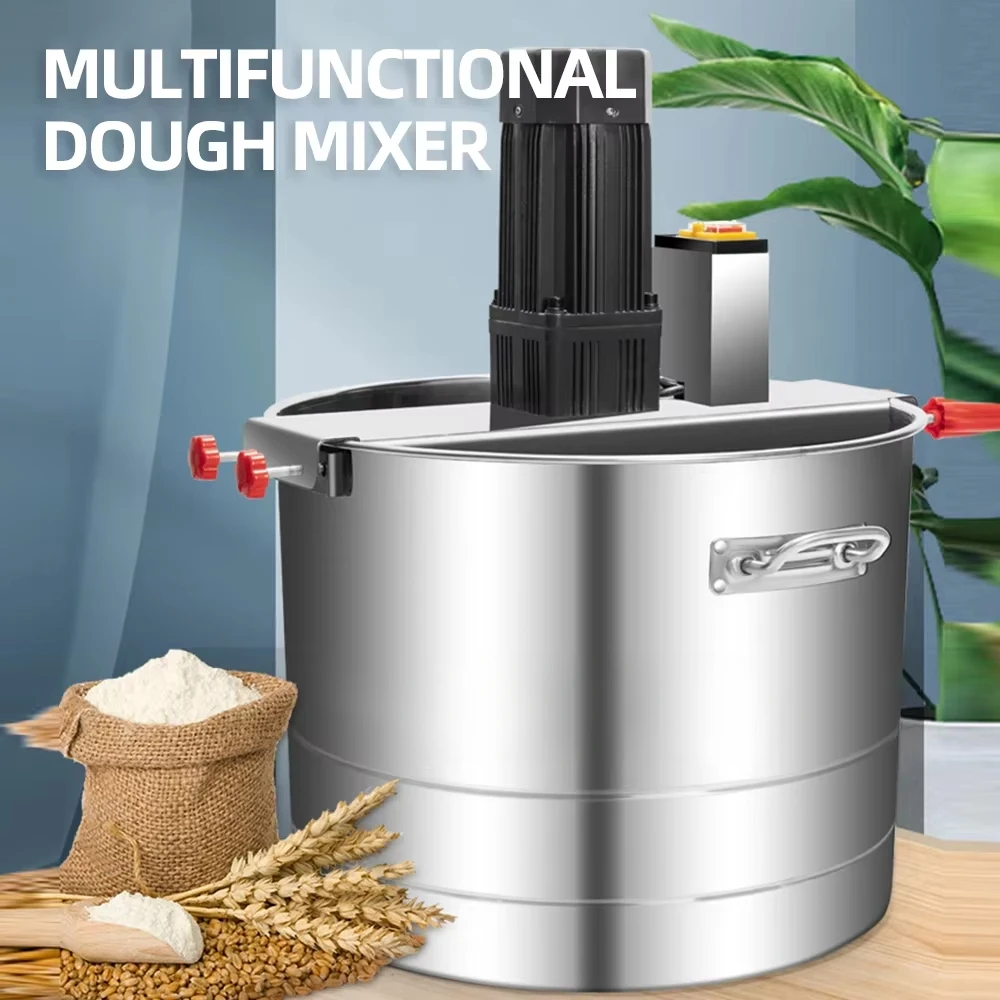 Mezclador de masa comercial tipo 40, mezclador automático de acero inoxidable, equipo de mezcla multifuncional