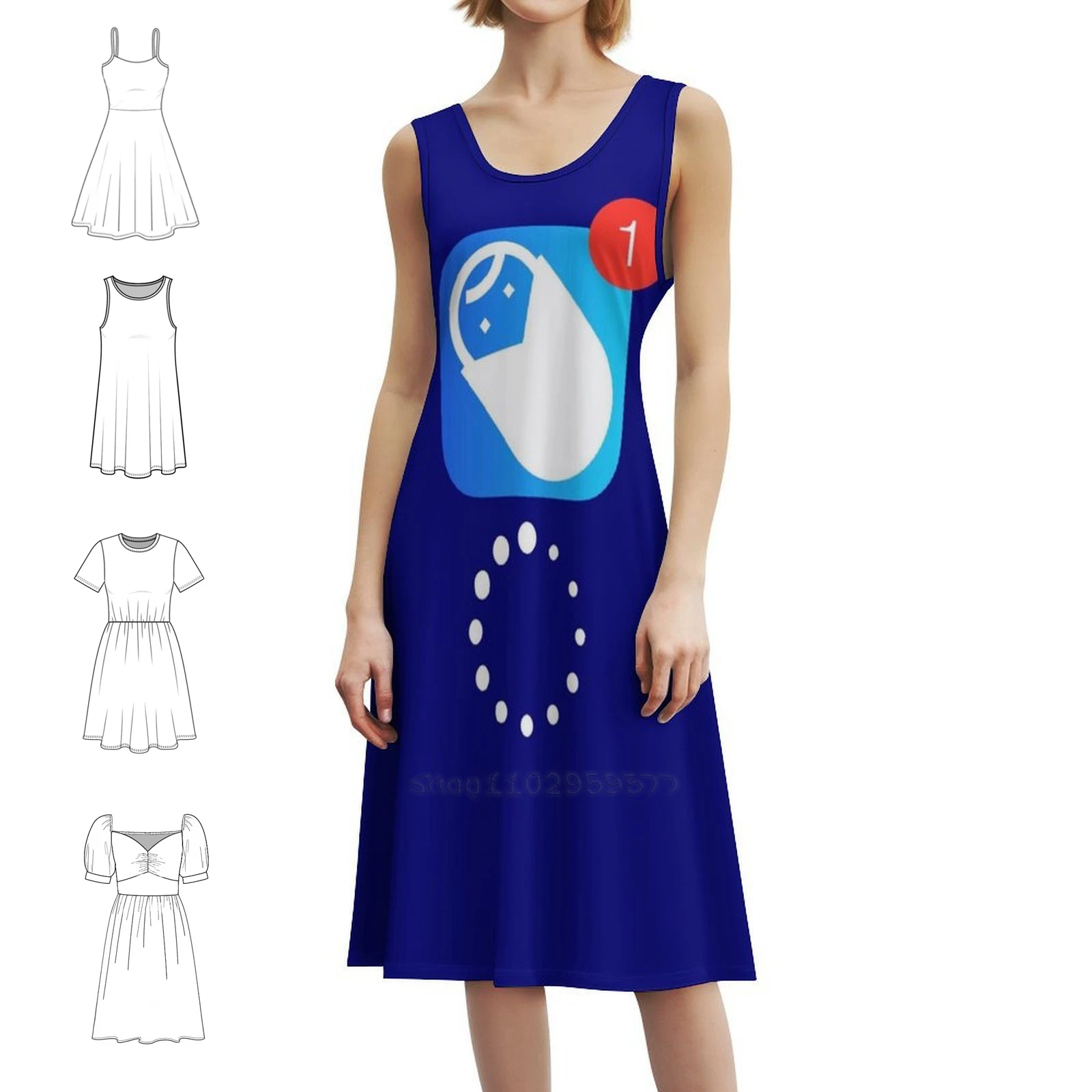 

New Boy Loading Korean Style Dress For Women Elegant Casual Dress For Party Or Daily Wear Baby Shower Baby Mom Mommy To Be