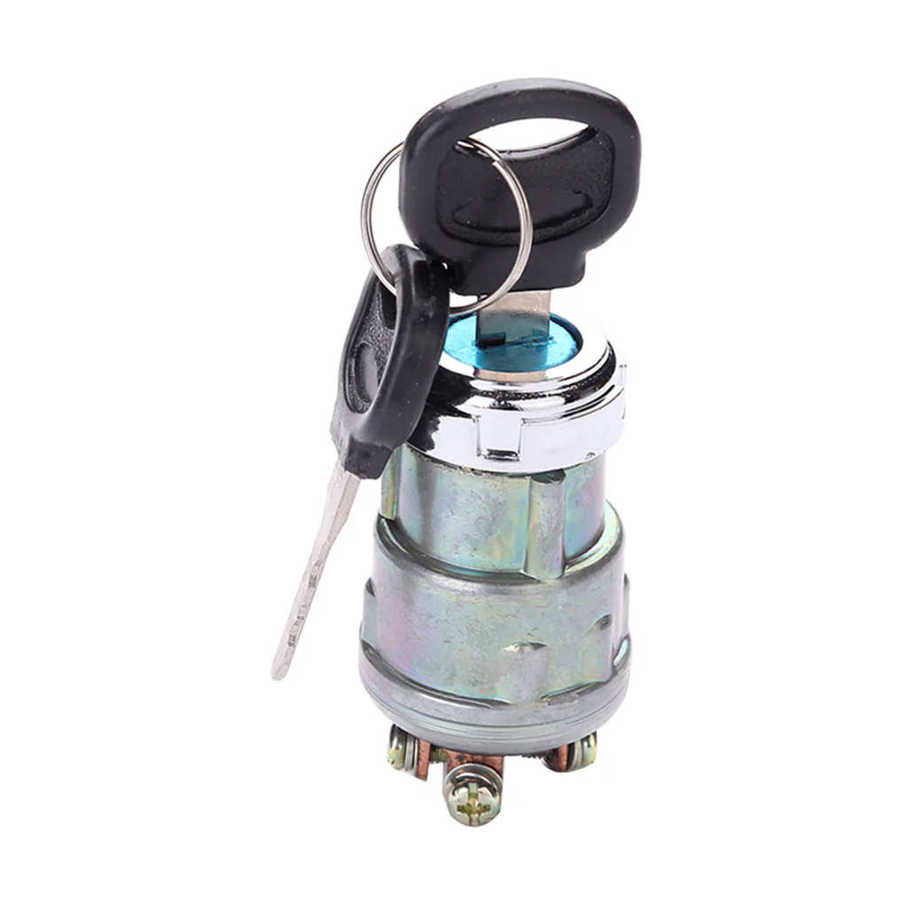가솔린 엔진, 자동차 보트 스틸 점화 스타터 스위치, 2 키, 자동차 액세서리, 12V, 4 포지션