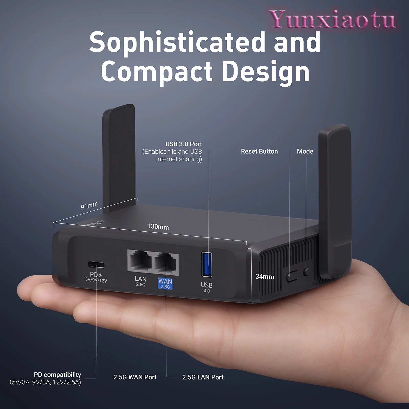 GL.iNet GL-BE3600( Slate 7) Wi-Fi 7 Router, Dual 2.5G Ports