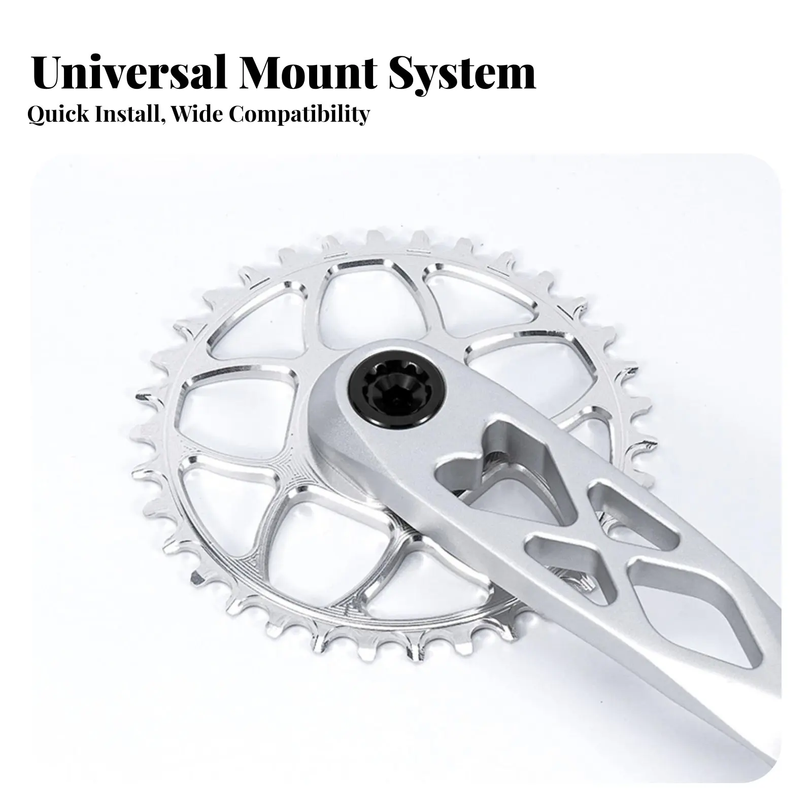 

Звезда для горного велосипеда из алюминиевого сплава 7075, 3 болта, прямое крепление, узко-широкая, с защитой от выпадения цепи