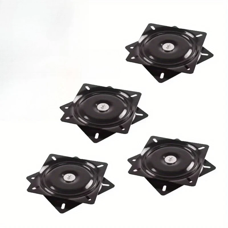 4pcs Heavy Stool Swivel Plate Chair Swivel Base with Solid Ring of Ball Bearings Capacity Replacement Swivel Seat Parts Hardware