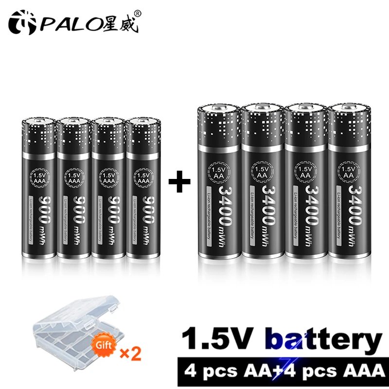 1.5V litowo AA + akumulator AAA 1.5V AA AAA akumulator litowo-jonowy do latarki zabawki oglądaj odtwarzacz MP3 aa baterie litowe