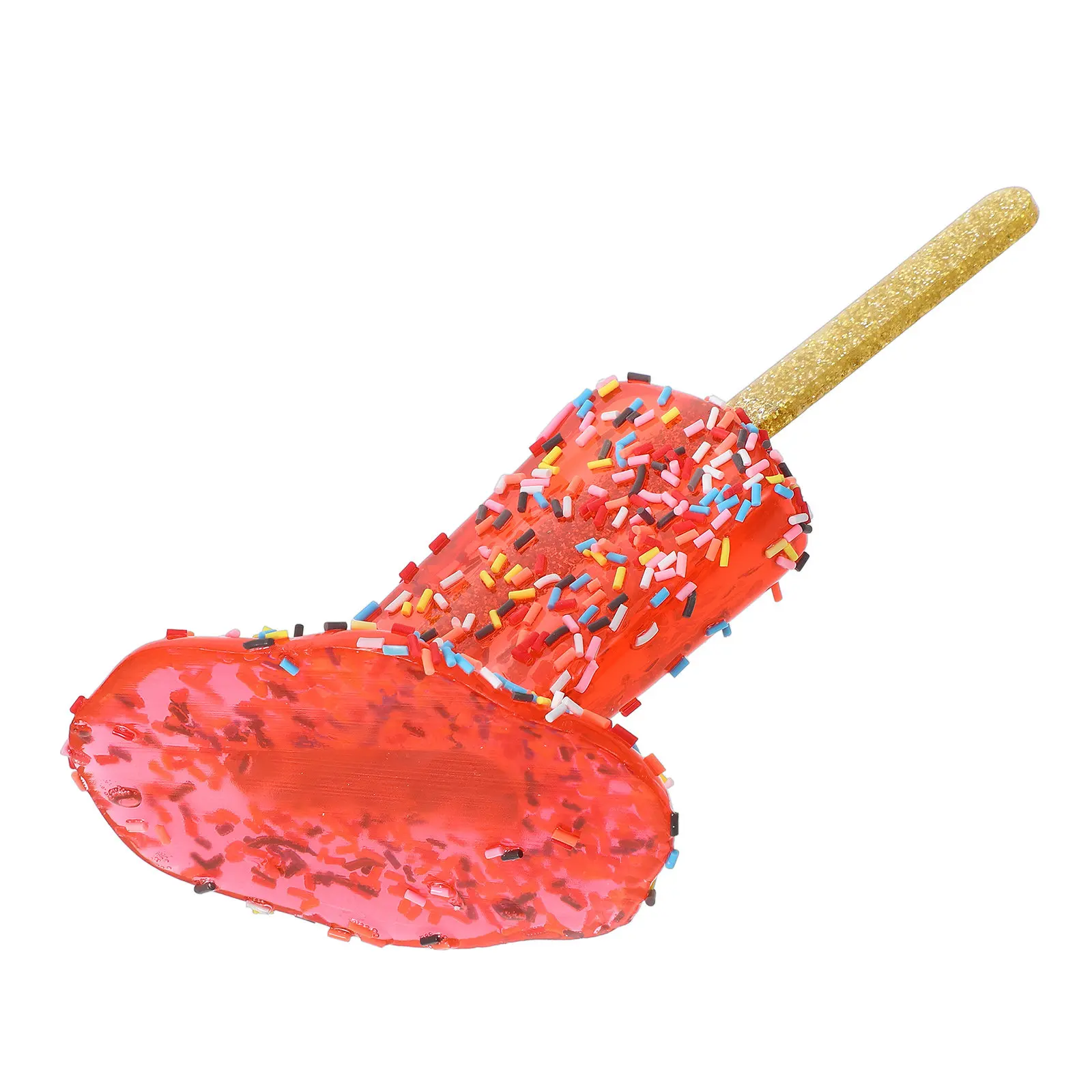 Realistic Melting Ice Cream Resin Ornament Unique Home Decor Prank Prop Decorative Ice Cream Sculpture Resin Statues
