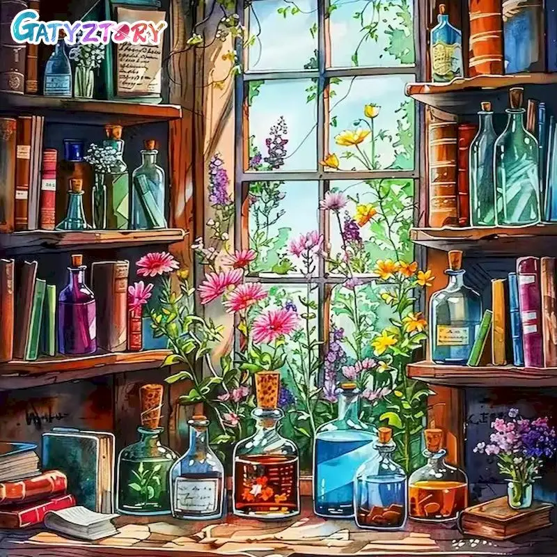 

GATYZTORY 5d Diamond Painting Kits For Adults Home Decor Diy Idea Scenery Full Round/Square Classic Unique Gift Diy Making Kits