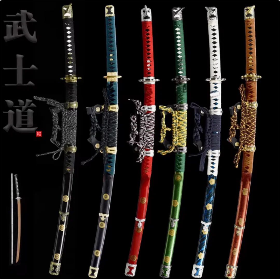 High Quality 104cm Wooden Japanese Katana Tachi Sword Log Rosewood Blade Practice Combat Training Cosplay Props Unsharp