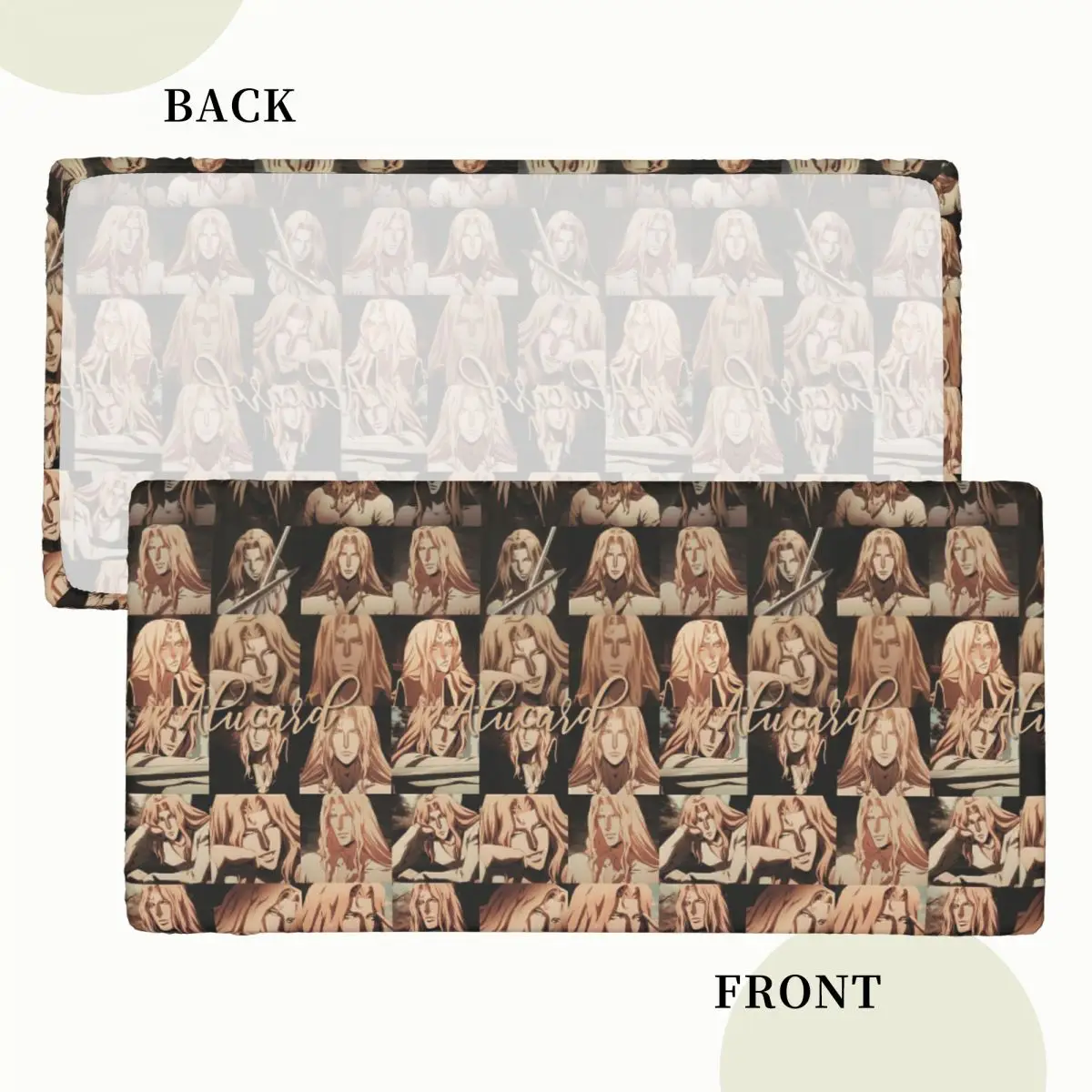 Alucard Castlevania Customized Rectangular Tablecloth Oilproof Table Cover for Dining Events Table Cloth