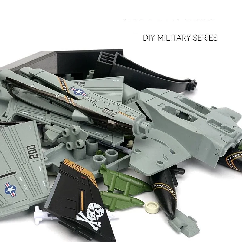 Flugzeug im Maßstab 1:72, US F18 F/A-18F Super Hornet, Militärmodell zum Zusammenbauen, Bausteine, Plastikspielzeugflugzeuge, Sammlung – Detail 11