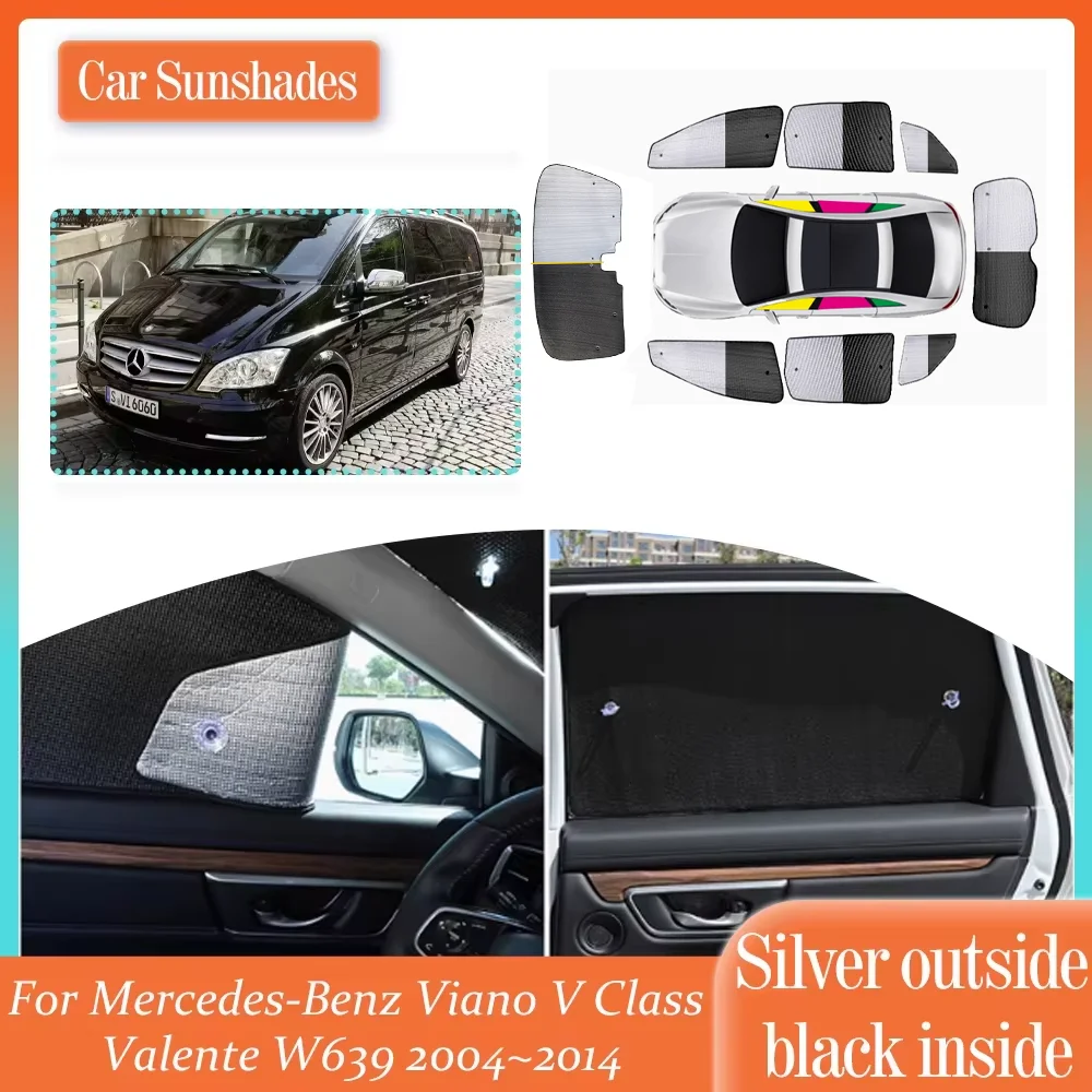 

Car SunShade For Mercedes-Benz Viano V Class Valente W639 2004~2014 Windows Sun Visor Windshield Curtain Sunroof Pad Accessories