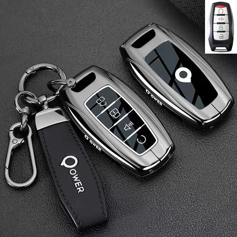 

Protective Zinc Alloy Key Cover Case for Great Wall Pao/King Kong Pao (Commercial/Passenger/Off-road Edition) - Key Fob Shell