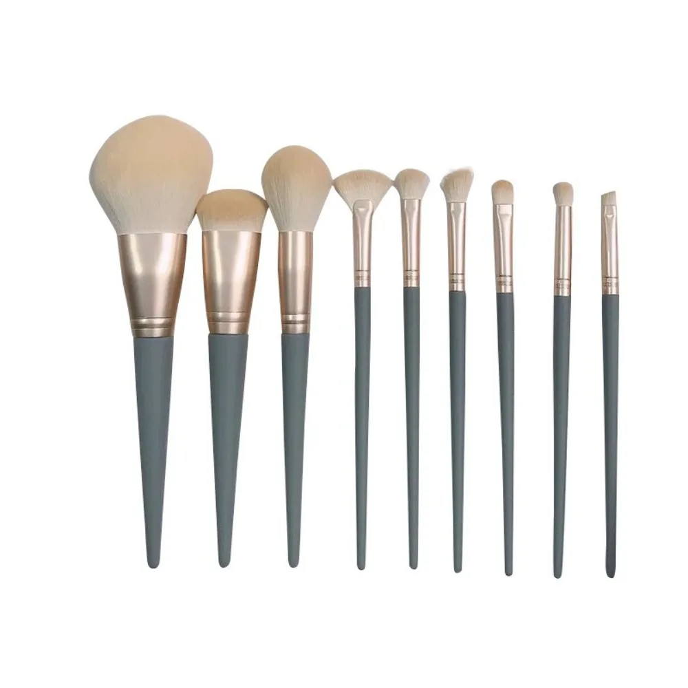​ 파운데이션 컨실러 블러쉬 파우더 아이섀도우 하이라이터용 전문 메이크업 브러쉬 세트 10개 ​   화장품 미용 도구