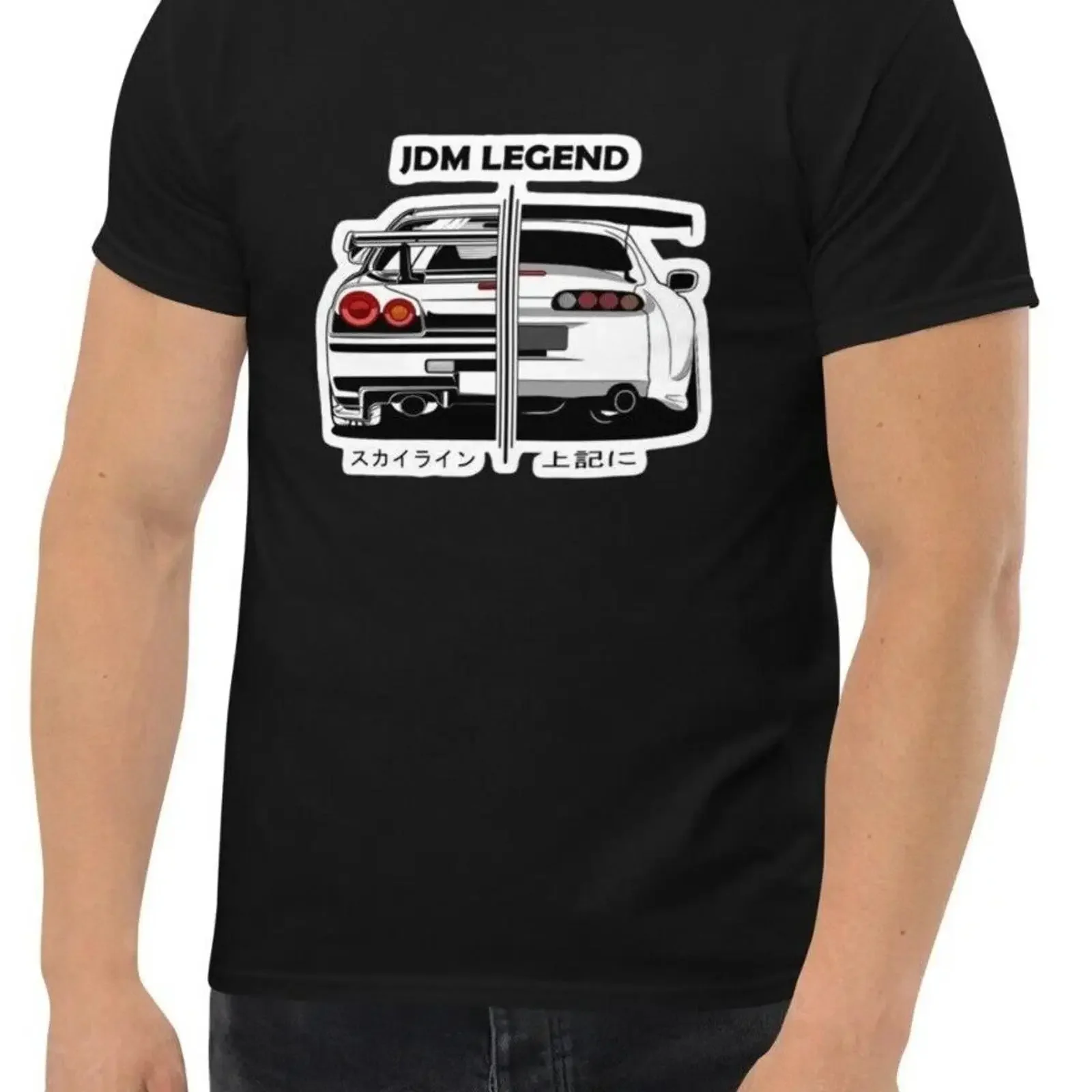 New JDM Legend Men's T Shirt S 3XL Assorted Colors vintage Washed Casual Top For Everyday Wear homme Breathable fashion