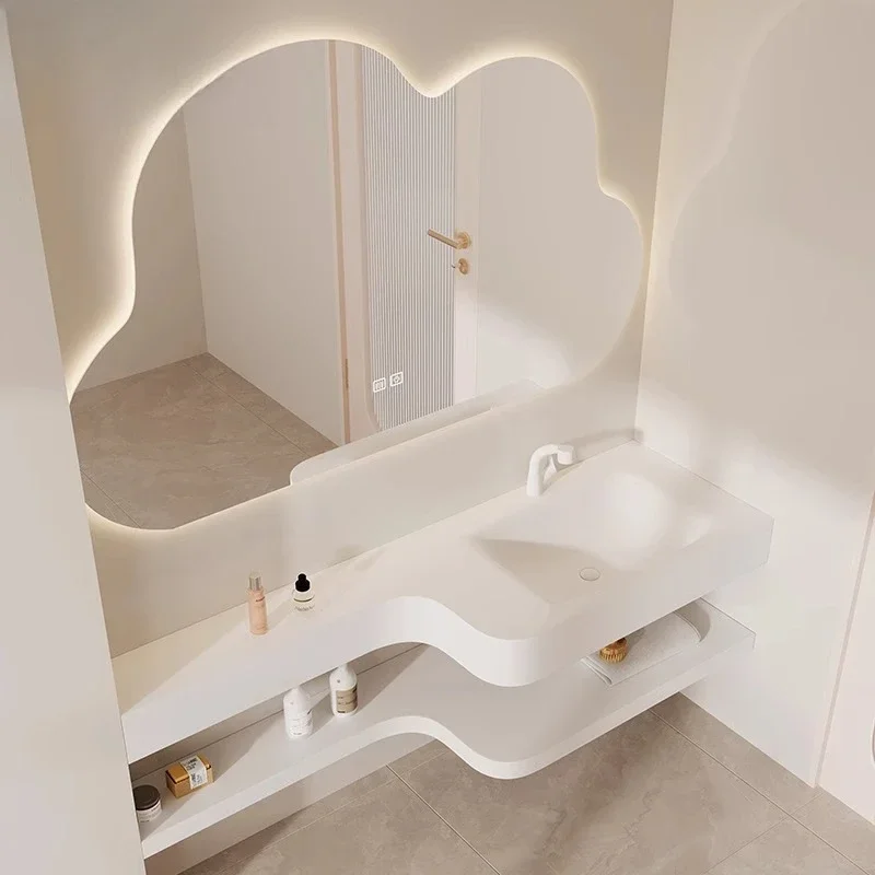 

LJYIntegrated washbasin cloud smart mirror bathroom cabinet combination washstand customization