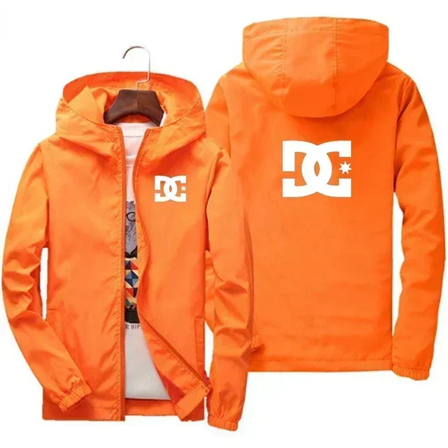 2026 Men Hooded Jacket Outdoor Sunscreen Windproof Waterproof Casual Zip Up Sports Jacket High Quality Fashion Coat