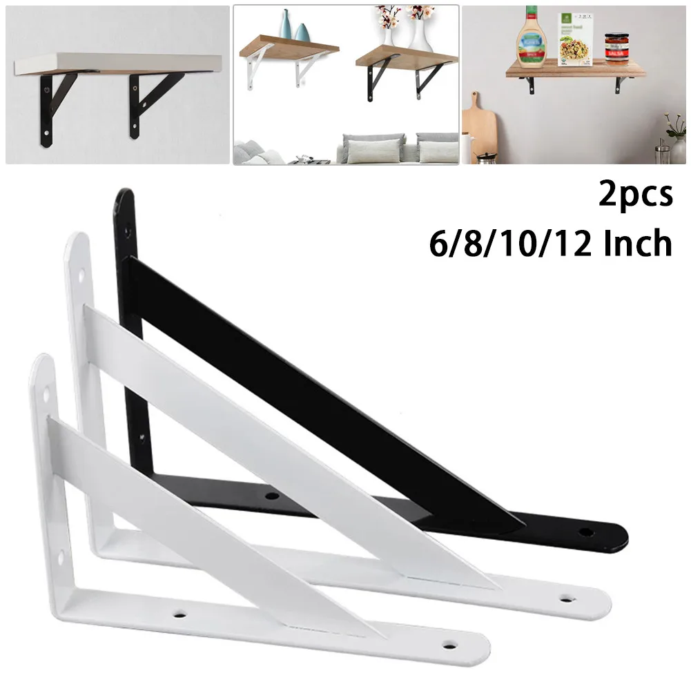 Wall Mounted Floating Shelf Bracket Decorative Shelf Iron Metal Corner Triangle Shelf Brackets 90 Degree Home Shelf Bracket