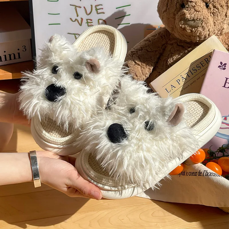 

Casual Platform Slippers Women Home Spring Summer Cute Cartoon Designer Shoes Girls Fashion Indoor Footwear Lightweight Lovely