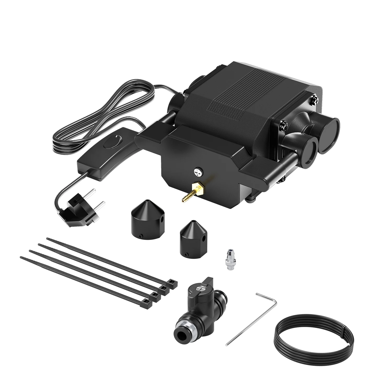 Langere RAY5 5W 10W 20W lasergraveerder Air Assist-kits, 30L / min maximale luchtstroom, AC 220V 50HZ, 16W maximaal vermogen, 0,03 MPa maximale druk