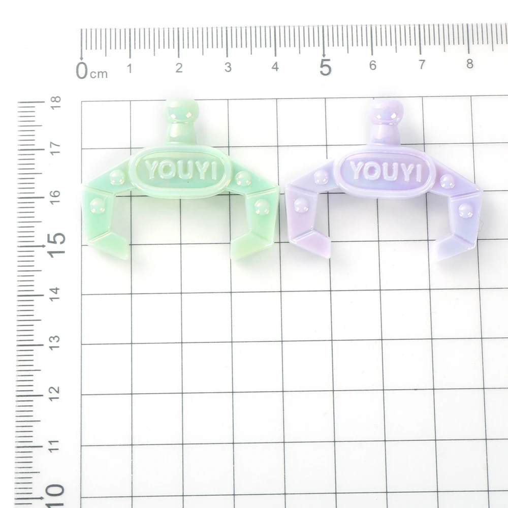 10Pcs/lot Cute Design Solid Color Letter Clip Style Acrylic Loose Spacer Beads for Jewelry Making Bracelet Beads Accessories