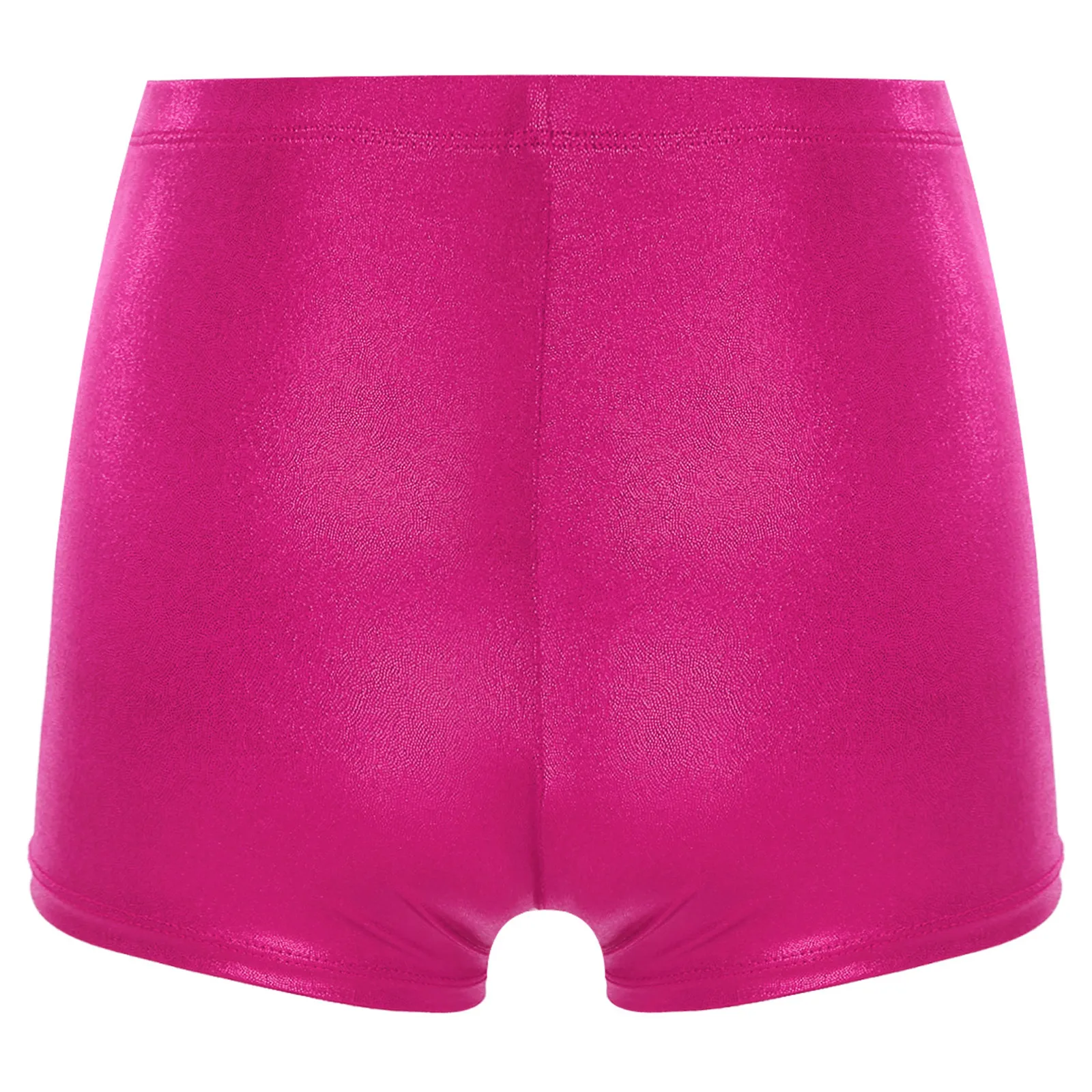 Meisjes metallic glanzende balletdans gymnastiek shorts elastische tailleband bodems tiener kunstschaatsen yoga sport workout danskleding