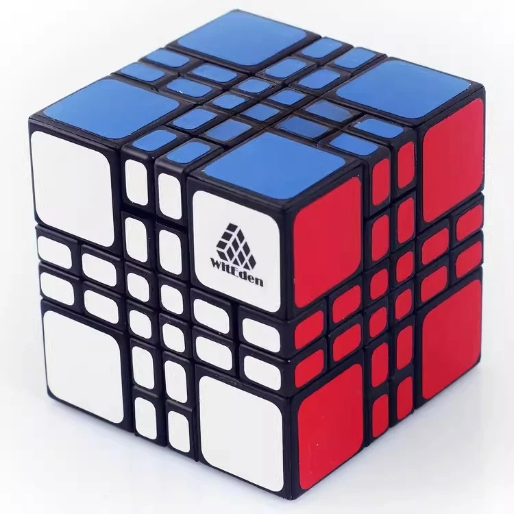 [Wisdom] Hybrid 4x4 Cube Puzzle Ground Star 4X4X4 Cube Puzzle Witeden Mixup Plus New High-difficulty Irregular Shape Fidget toy