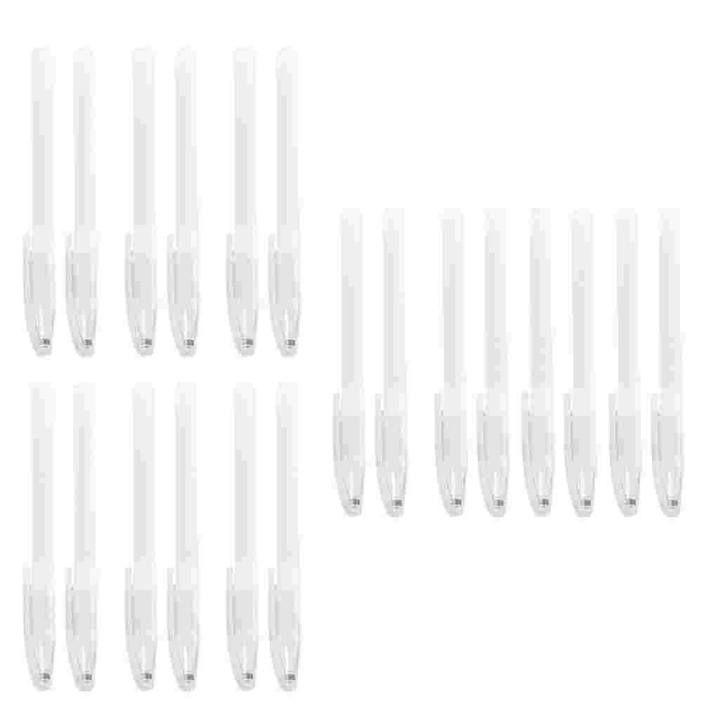 

100 PCS Empty Pen Case Holder Gel Ink Pens Transparent Cases Plastic Office Supply Supplies