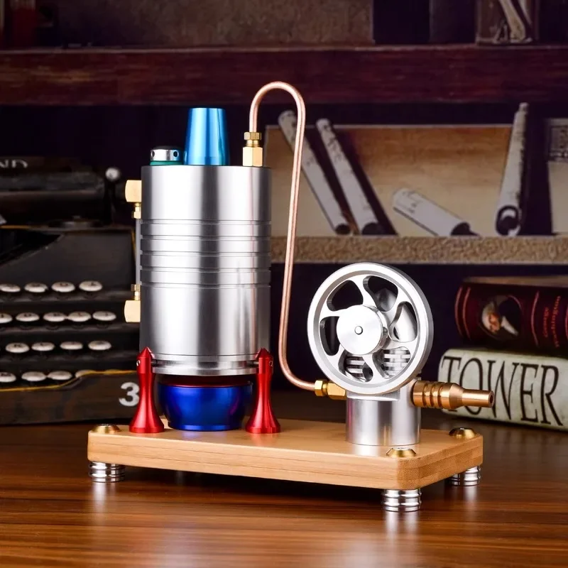 Steam Engine Model Fuel Alloy Teaching Physics Experiment All-metal Mini External Combustion Engine