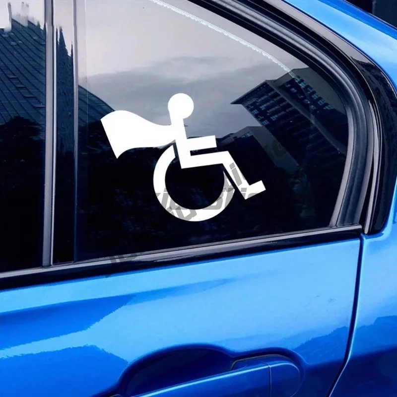 New Disabled Person Icon Car Stickers Decals Vinyls Decals Fashion Creative Car Full Body Head Styling Stickers