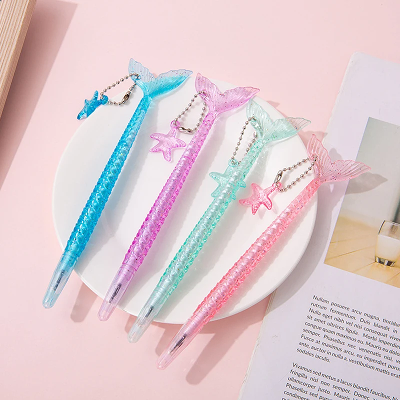 5PCS   Crystal Glitter Pendant Neutral Pen Wedding Bridesmaid Guest Gift Kids Birthday Party Favors Gifts