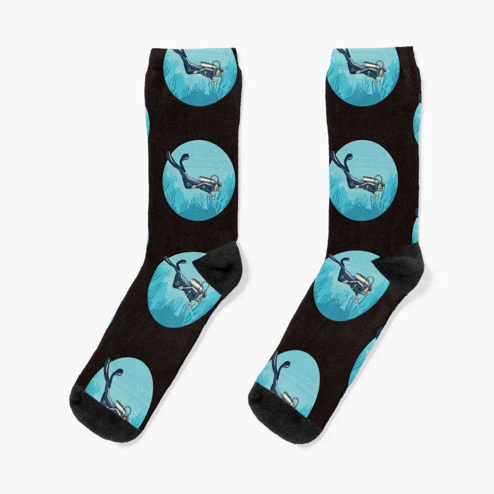 

Scuba Diving Socks golf Sports Run Socks Men's Women's