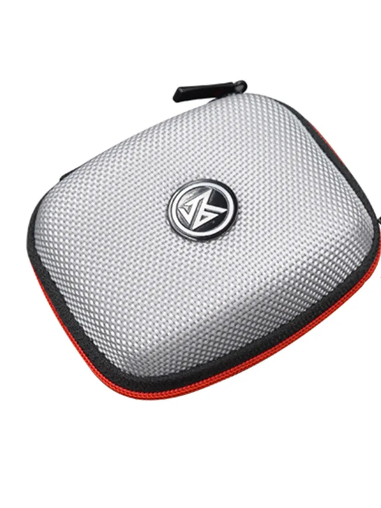 Sac de rangement pour écouteurs Bluetooth, carré, portable, anti-pression, sac de rangement pour écouteurs en EVA avec fermeture éclair.