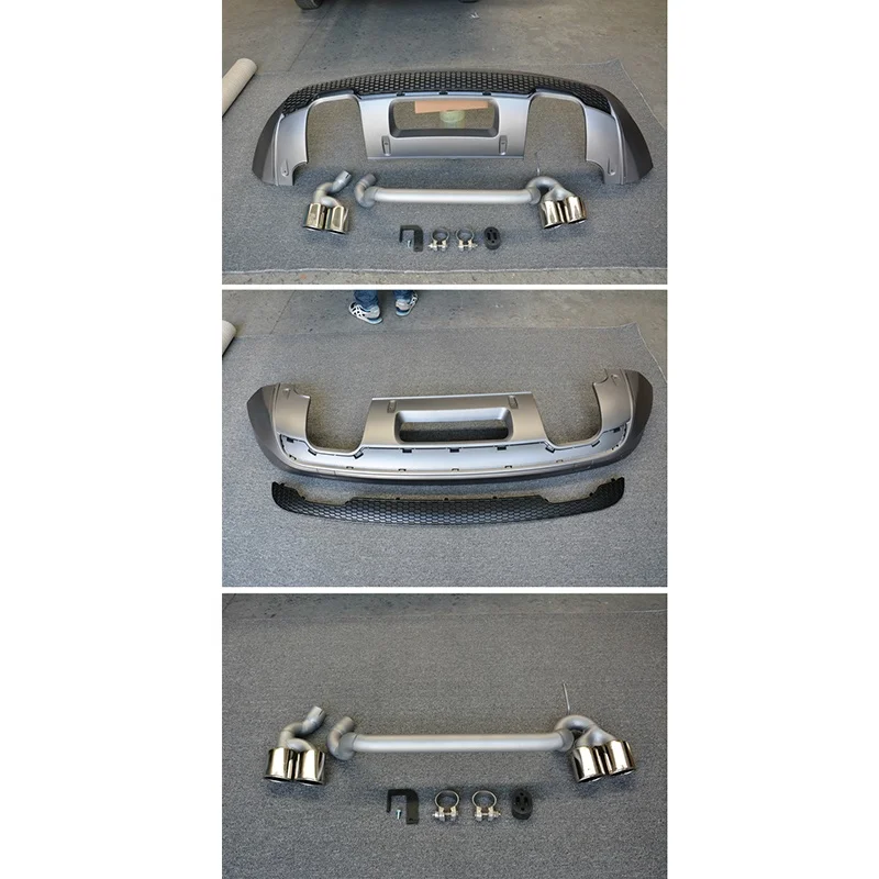 SQ3 الناشر الخلفي لشد الوجه SQ3 نمط شفة ممتصة للصدمات خلفية الناشر الذيل الحلق العادم 2013 2014 2015 2016 2017 2018 مخصص