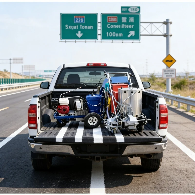 Professional Highway Line Marking Machine Adjustable Nozzle Efficient Paint Striper for Road Construction