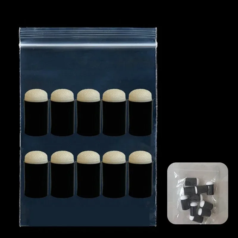 10 Stück Schwamm-Fingerlinge zum Ausmalen des Gesichts und Malwerkzeuge, DIY handgefertigte Malerei-Press-Fingerlinge für Kinder